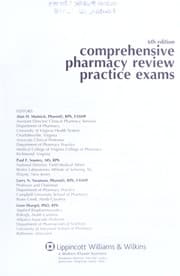 Tapa de Comprehensive pharmacy review practice exams