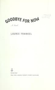 Tapa de Goodbye for now