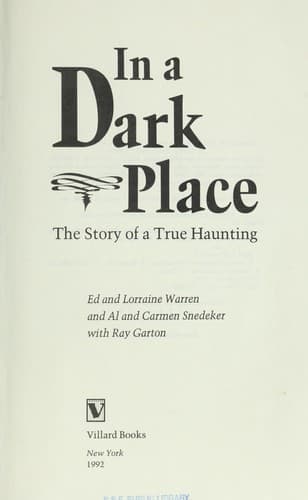 Tapa de In a dark place