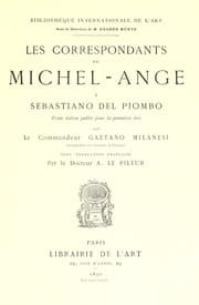 Tapa de Les correspondants de Michel-Ange