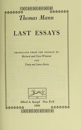 Tapa de Last essays