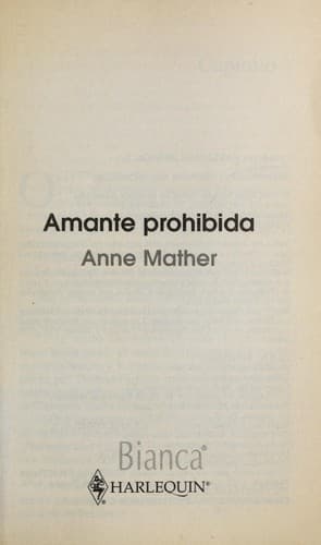 Tapa de Amante prohibida