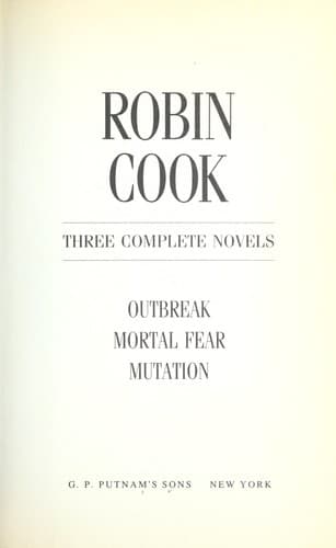 Tapa de Three complete novels