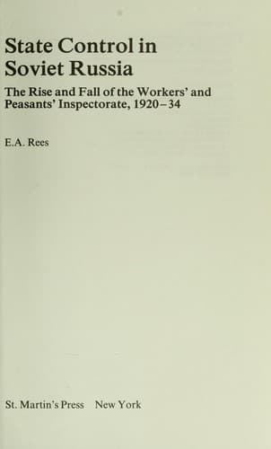 Tapa de State control in Soviet Russia