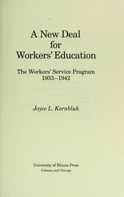 Tapa de A new deal for workers' education