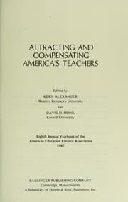 Tapa de Attracting and compensating America's teachers