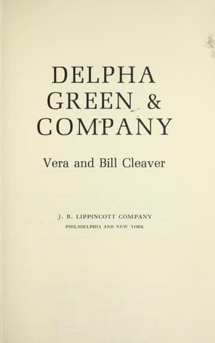 Tapa de Delpha Green & company