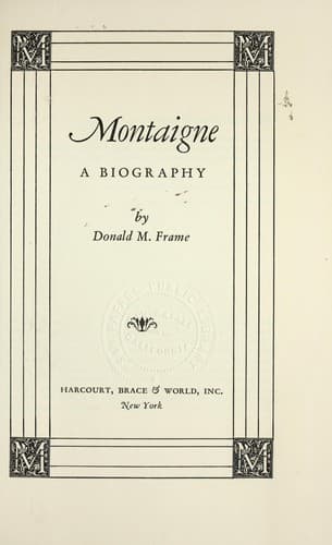 Tapa de Montaigne, a biography