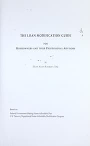 Tapa de The loan modification guide