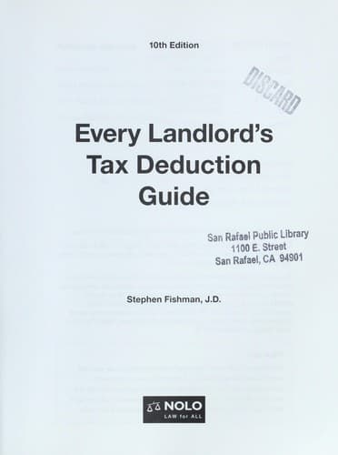 Tapa de Every landlord's tax deduction guide