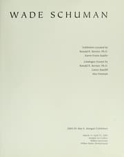 Tapa de Wade Schuman