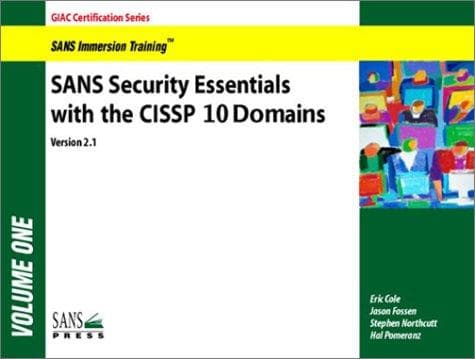 Tapa de SANS Security Essentials with CISSP Cbk