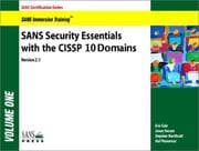 Tapa de SANS Security Essentials with CISSP Cbk