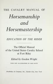 Tapa de The cavalry manual of horsemanship and horsemastership: education of the rider