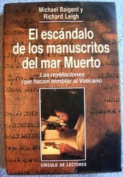 Tapa de El escándalo de los manuscritos del mar Muerto