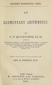 Tapa de An elementary arithmetic