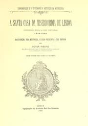 Tapa de A Santa Casa da Misericórdia de Lisboa