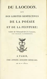 Tapa de Du Laocoon, ou, Des limites respectives de la poésie et de la peinture