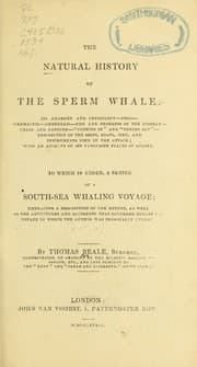 Tapa de The natural history of the sperm whale