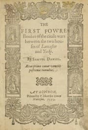 Tapa de The first fowre bookes of The ciuile wars between the two houses of Lancaster and Yorke