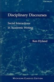 Tapa de Disciplinary discourses social interactions in academic writing