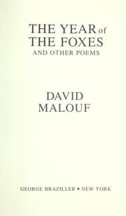 Tapa de The year of the foxes and other poems