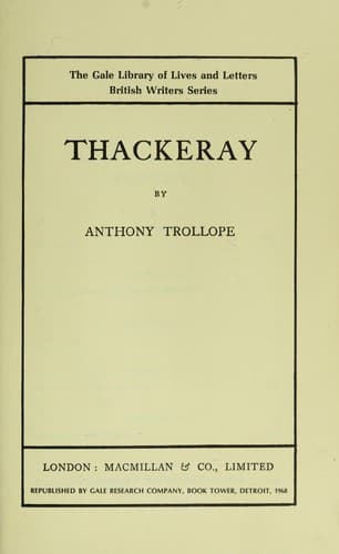 Tapa de Thackeray.