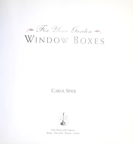 Tapa de Window boxes