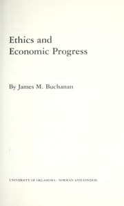 Tapa de Ethics and economic progress