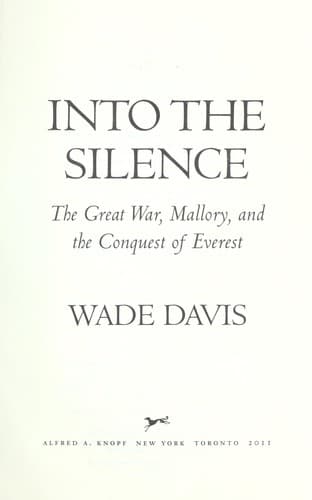 Tapa de Into the silence