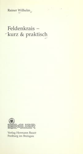 Tapa de Feldenkrais