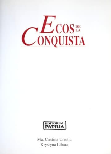 Tapa de Ecos de la conquista