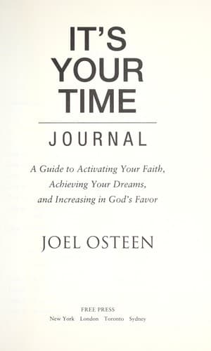 Tapa de It's your time journal