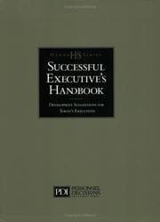 Tapa de The successful executive's handbook