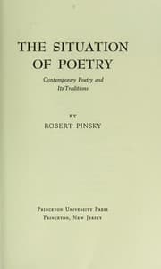 Tapa de The situation of poetry