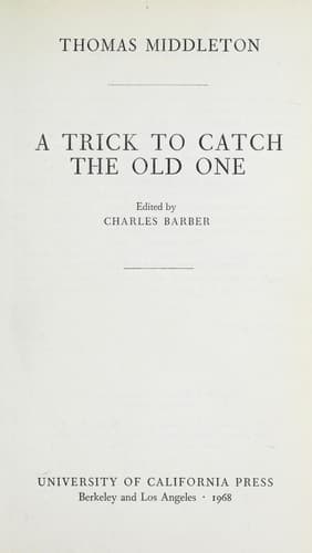 Tapa de A trick to catch the old one