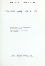 Tapa de American poetry 1946 to 1965