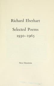 Tapa de Selected poems, 1930-1965
