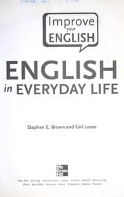 Tapa de Improve your English