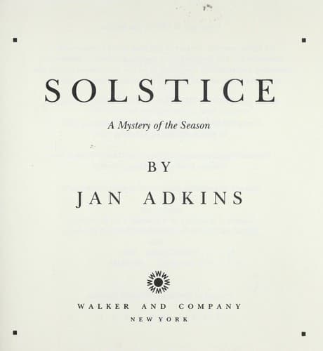 Tapa de Solstice