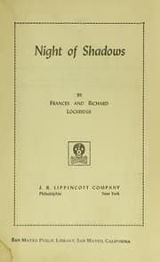 Tapa de Night of shadows