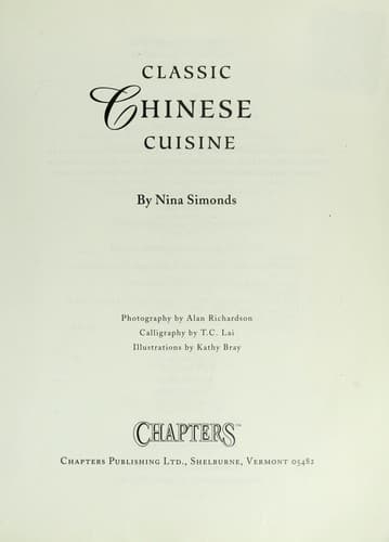 Tapa de Classic Chinese cuisine