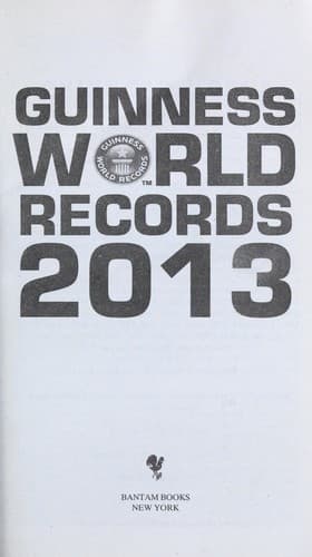 Tapa de Guinness World Records 2013