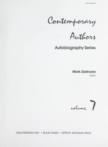 Tapa de Something About the Author Autobiography Series