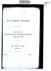Tapa de The Palmyra Academy