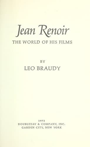 Tapa de Jean Renoir