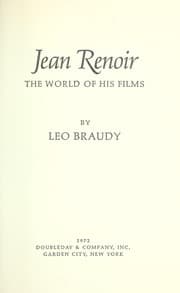 Tapa de Jean Renoir