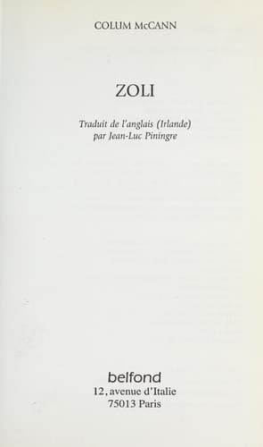 Tapa de Zoli