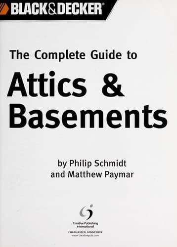 Tapa de The complete guide to attics & basements