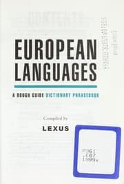 Tapa de The Rough Guide to European Languages Dictionary Phrasebook: Czech, French, German, Greek, Italian, Portuguese, and Spanish